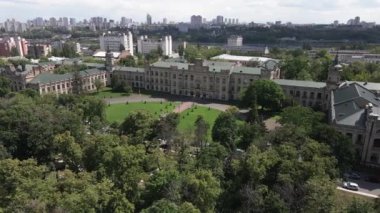 Kyiv. Ukrayna. Kyiv Politeknik Enstitüsü. Hava görünümü.