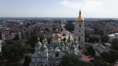 Kyiv. Ukrayna: Kyiv 'deki Aziz Sophias Katedrali. Hava görünümü