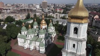 Kyiv. Ukrayna: Kyiv 'deki Aziz Sophias Katedrali. Hava görünümü