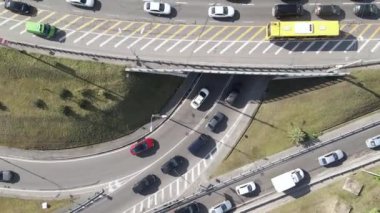 Kyiv. Ukrayna: yol kavşağı. Hava görünümü
