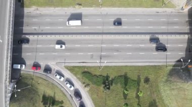 Kyiv. Ukrayna: yol kavşağı. Hava görünümü