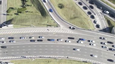 Kyiv. Ukrayna: yol kavşağı. Hava görünümü