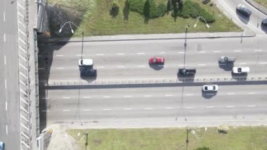 Kyiv. Ukrayna: yol kavşağı. Hava görünümü