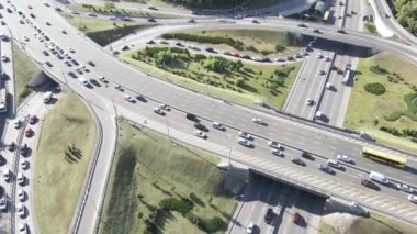 Kyiv. Ukrayna: yol kavşağı. Hava görünümü