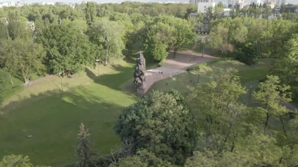Kiev, Ukraine : Babi Yar. Assassinat de masse de Juifs. Vue aérienne, plat, gris