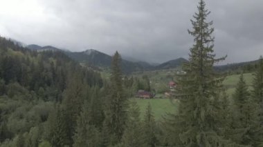 Ukrayna, Karpat Dağları: Dağlardaki Ev Havacılık. Düz, gri