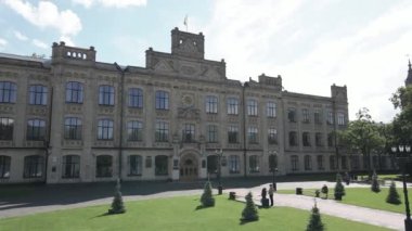 Kyiv. Ukrayna. Kyiv Politeknik Enstitüsü. Hava görüntüsü. Düz, gri