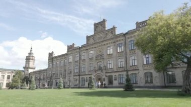 Kyiv. Ukrayna. Kyiv Politeknik Enstitüsü. Hava görüntüsü. Düz, gri