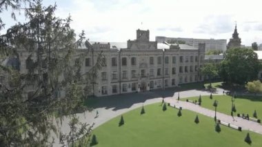 Kyiv. Ukrayna. Kyiv Politeknik Enstitüsü. Hava görüntüsü. Düz, gri