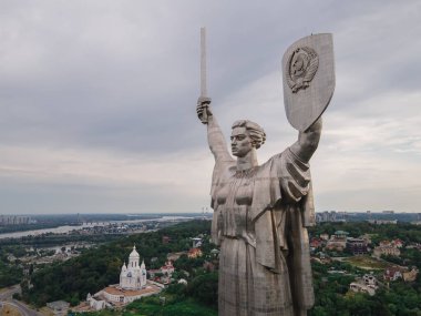 Ukrayna 'nın Sembolü: Ukrayna' nın Kyiv kentindeki Anavatan Anıtı