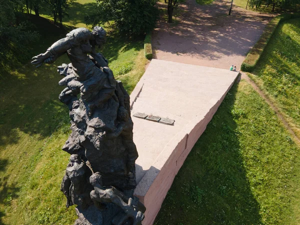 Babi Yar. O lugar do assassinato de judeus durante a Segunda Guerra Mundial . — Fotografia de Stock