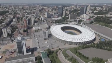 Gündüzleri Kyiv 'in hava görüntüsü. Ukrayna