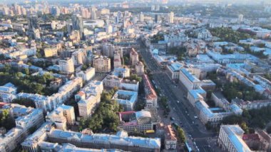 Gündüzleri Kyiv 'in hava görüntüsü. Ukrayna