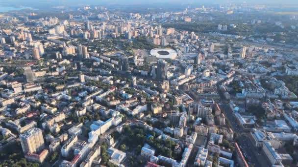 Gündüzleri Kyiv 'in hava görüntüsü. Ukrayna — Stok video