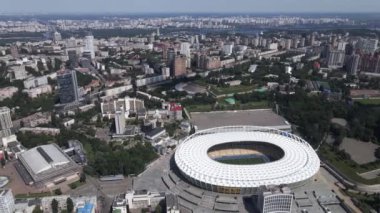 Gündüzleri Kyiv 'in hava görüntüsü. Ukrayna