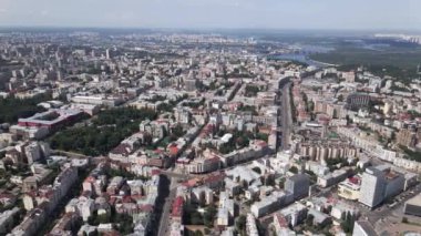 Gündüzleri Kyiv 'in hava görüntüsü. Ukrayna