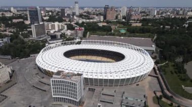 Gündüzleri Kyiv 'in hava görüntüsü. Ukrayna