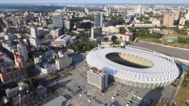 Gündüzleri Kyiv 'in hava görüntüsü. Ukrayna