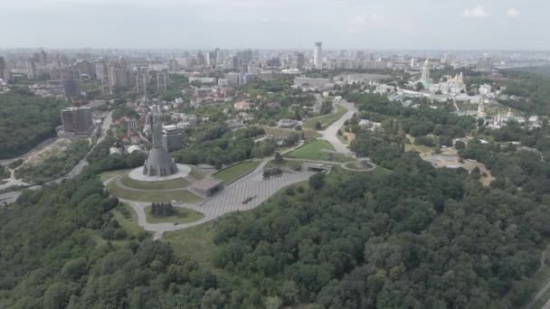 Vista aérea de Kiev de dia. Ucrânia — Vídeo de Stock