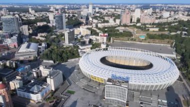 Gündüzleri Kyiv 'in hava görüntüsü. Ukrayna