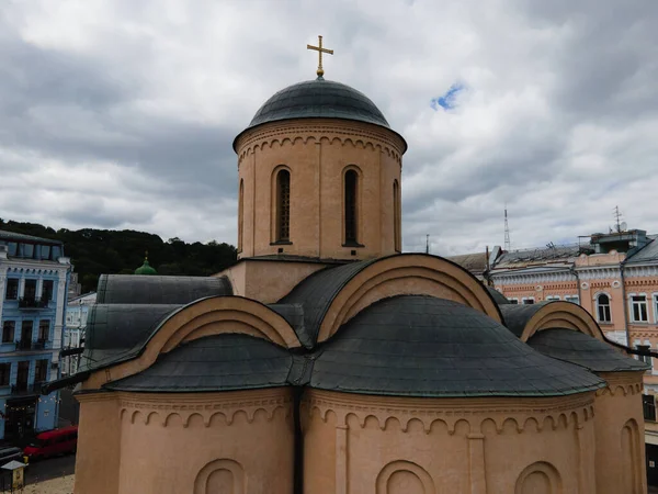 Igreja dos dízimos por dia. Aéreo. Kiev. Ucrânia — Fotografia de Stock