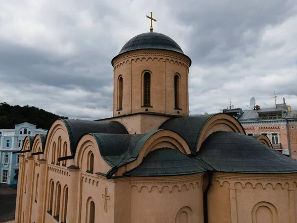 Igreja dos dízimos por dia. Aéreo. Kiev. Ucrânia — Fotografia de Stock