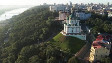 Şafakta St. Andrews Kilisesi 'nde. Kyiv, Ukrayna