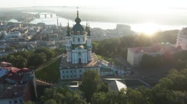 Şafakta St. Andrews Kilisesi 'nde. Kyiv, Ukrayna