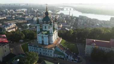 Şafakta St. Andrews Kilisesi 'nde. Kyiv, Ukrayna
