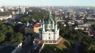 Şafakta St. Andrews Kilisesi 'nde. Kyiv, Ukrayna