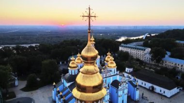 Sabah St. Michaels Altın Kubbe Manastırı. Kyiv, Ukrayna