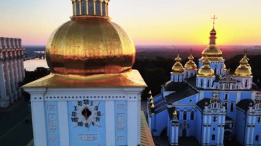 Sabah St. Michaels Altın Kubbe Manastırı. Kyiv, Ukrayna