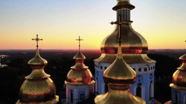 Sabah St. Michaels Altın Kubbe Manastırı. Kyiv, Ukrayna