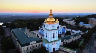 Sabah St. Michaels Altın Kubbe Manastırı. Kyiv, Ukrayna