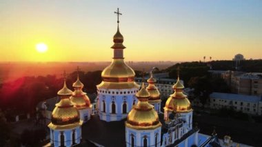 Sabah St. Michaels Altın Kubbe Manastırı. Kyiv, Ukrayna