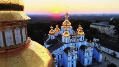 Sabah St. Michaels Altın Kubbe Manastırı. Kyiv, Ukrayna