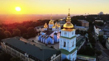 Sabah St. Michaels Altın Kubbe Manastırı. Kyiv, Ukrayna
