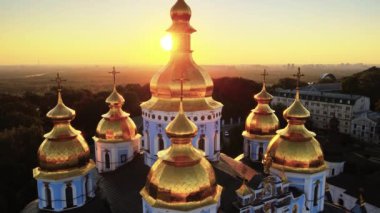 Sabah St. Michaels Altın Kubbe Manastırı. Kyiv, Ukrayna