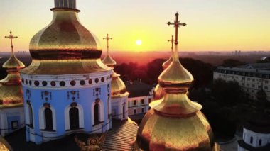 Sabah St. Michaels Altın Kubbe Manastırı. Kyiv, Ukrayna