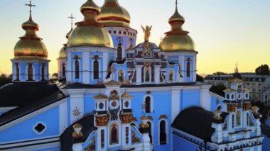 Sabah St. Michaels Altın Kubbe Manastırı. Kyiv, Ukrayna