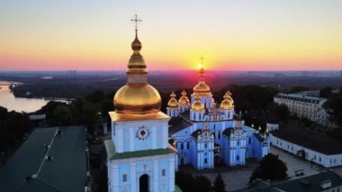 Sabah St. Michaels Altın Kubbe Manastırı. Kyiv, Ukrayna