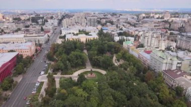 Kyiv, Ukrayna hava görüntüsü. Kiev