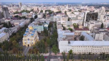 Kyiv, Ukrayna hava görüntüsü. Kiev
