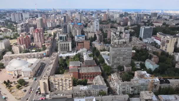 Kiev, Ucraina vista aerea della città. Kiev — Video Stock