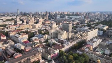 Kyiv, Ukrayna hava görüntüsü. Kiev