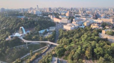 Kyiv, Ukrayna hava görüntüsü. Kiev