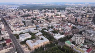 Kyiv, Ukrayna hava görüntüsü. Kiev