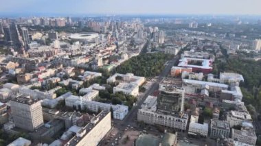 Kyiv, Ukrayna hava görüntüsü. Kiev
