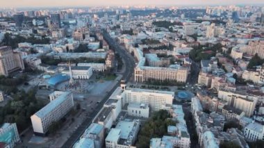 Kyiv, Ukrayna hava görüntüsü. Kiev