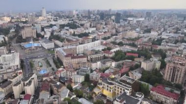 Kyiv, Ukrayna hava görüntüsü. Kiev